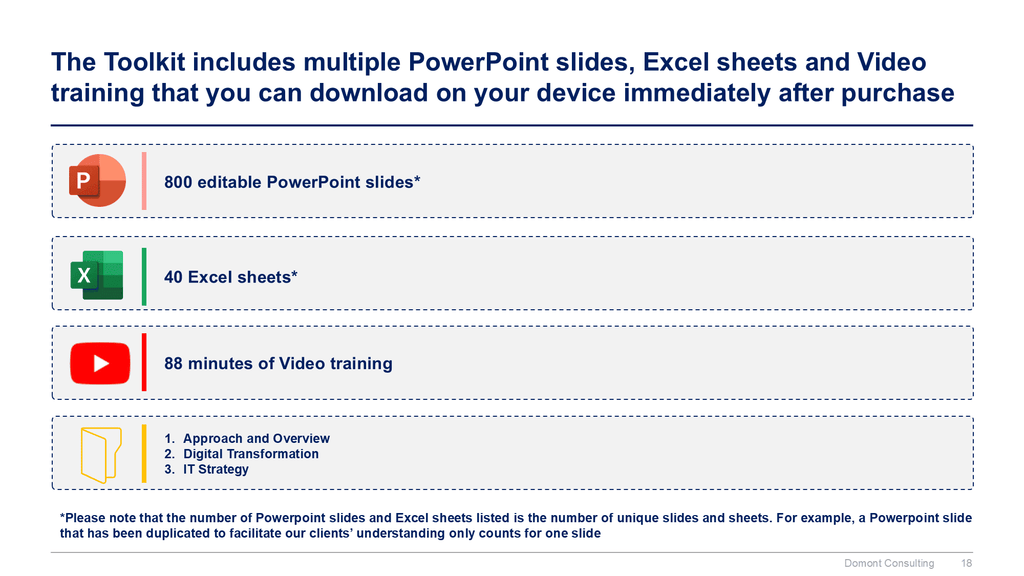 Digital Transformation and IT Strategy Toolkit-Domont Consulting